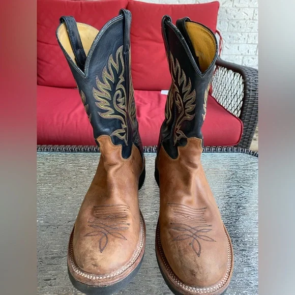 Justin Boots Tekno Crepe Western oil resistant leather. Made in USA. RODEO - Picture 4 of 10